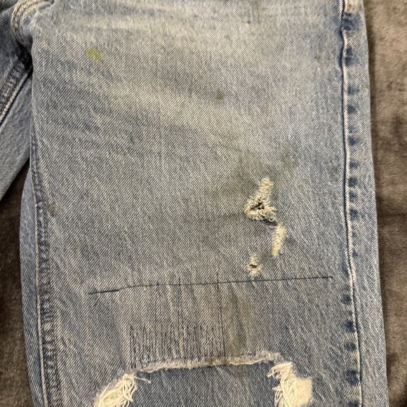 Levis 541 Jeans Mens 30x34 Light Wash Blue Casual Distressed Grunge - Picture 10 of 16